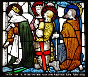 Kings and Knights Kneeling in Prayer (detail)